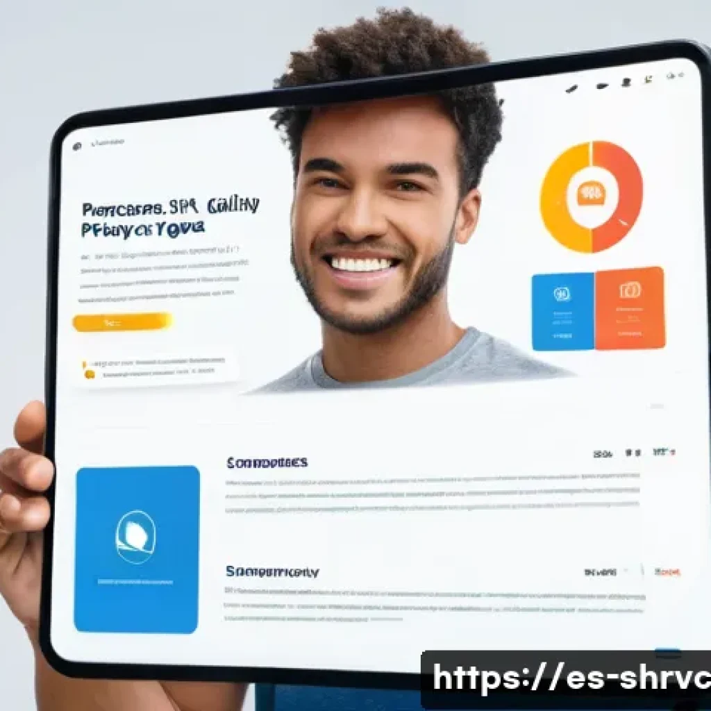 서비스 디자인 사고의 윤리적 고려사항 - **Transparency in Digital Agreements**
    A visually clear and approachable interface on a tablet s...